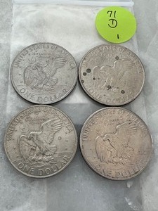 Eisenhower Dollar 1971 Lot of 4 Denver Mint (1)