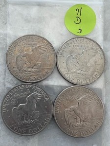 Eisenhower Dollar 1971 Lot of 4 Denver Mint  (3)