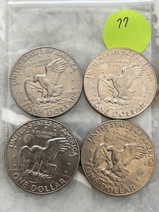 Eisenhower Dollar 1977 Lot of 4