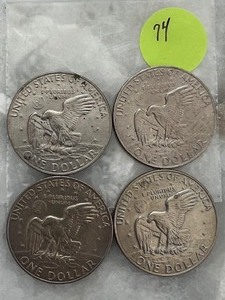 Eisenhower Dollar 1974 Lot of 4