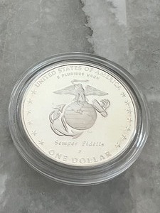 2005-P US Marine Corps Commemorative Proof Silver Dollar Coin