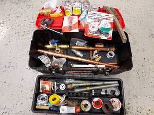 Craftsman Toolbox with Plumbing Supplies