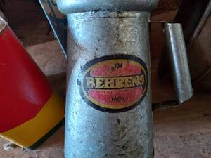 Fuel Oil Cans, Funnel, Fill Cans