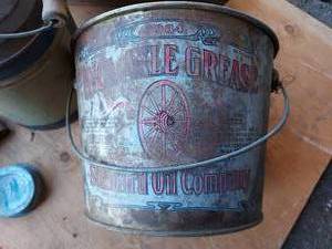 Antique metal containers