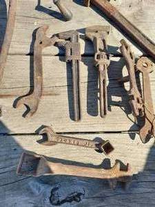 Antique Metal Wrenches and Collectables