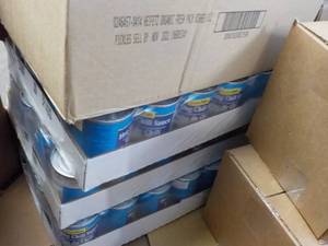 Pallet of food, some is past date