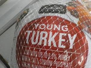 27 lb. Frozen Young Turkey...