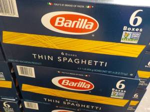 2 Boxes 6 boxes each Barilla Thin S...