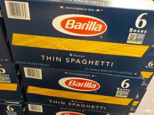 2 Boxes 6 boxes each Barilla Thin S...