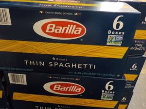 2 Boxes 6 boxes each Barilla Thin S...