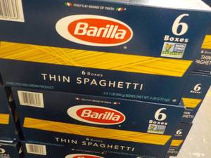 2 Boxes 6 boxes each Barilla Thin S...