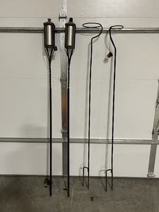 lot 63 image: Tiki Torch Stands