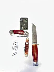 Knife Lot & Sharpener