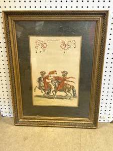 Very Old Framed Artwork 20x26 Inch