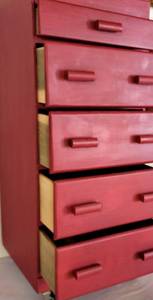 lot 204 image: Versatile Red Cabinet