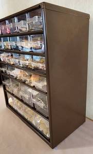 lot 206 image: Tabletop Storage Cabinet