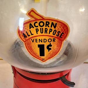 lot 209 image: Vintage Acorn All Purpose Gumball Machine