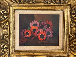 lot 47 image: Beautiful Floral Oil on Canvas Painting