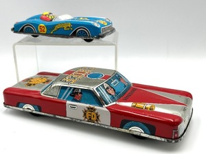 lot 61 image: Two Fun Collectible Tin Litho Toy Cars