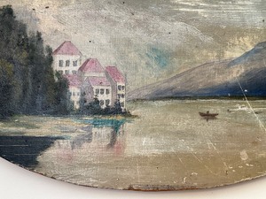 lot 101 image: Scenic Painting on Wood