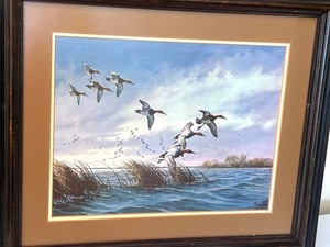 lot 114 image: Framed Vintage Wildlife Print by Maas