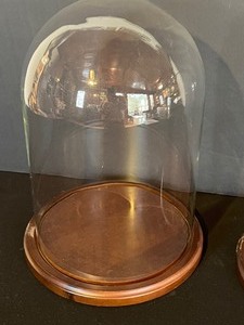 lot 118 image: Pair of Glass Dome Cloches