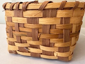 lot 162 image: Three Handcrafted Baskets including Cherokee Basket