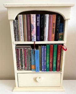 lot 302 image: 2 Petite Cabinets and Lots of Little Books