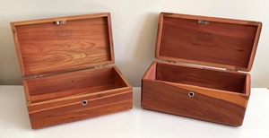lot 309 image: Pair of Vintage Lane Cedar Dresser Boxes