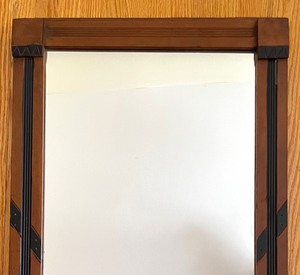 lot 355 image: Vintage Wood Framed Mirror