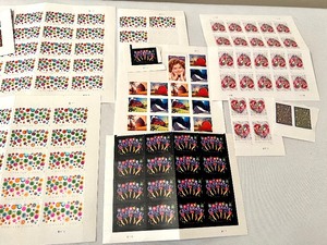 lot 401 image: Variety of Forever Stamps and Postcard Stamps
