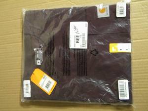 lot 144 image: Brand New Carhartt Mens Long-Sleeved Pocket Tee Medium