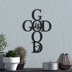 lot 4 image: Brand New God is Good Wood Cross