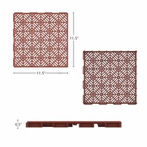 lot 16 image: New Nature Spring Hastings Home 6-Pc. Patio Tile Set - Terracotta