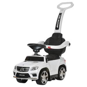 lot 51 image: New  Best Ride on Cars 4-in-1 Mercedes Push Car (WHITE)