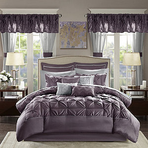 lot 54 image: Madison Park Essentials Loretta 24-Pc. Bedroom Set - King