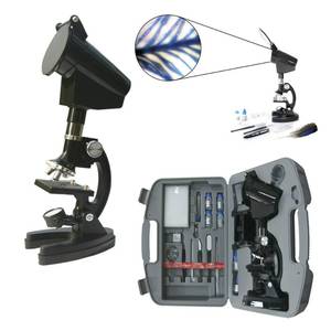 lot 101 image: Cassini C-1200M 1200x Microscope with 98-Pc. Accessory Kit and Case