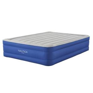 lot 123 image: Brand New - Appears Unopened Nautica Home Plushaire Pillowtop Inflatable Air Bed Mattress - Queen ((MSRP $99.99))