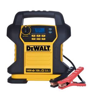 lot 128 image: Looks New - Works DeWalt 1400 Amp Jump Starter Compressor ((MSRP $239.99))