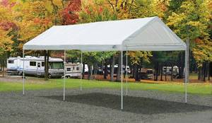 lot 145 image: ShelterLogic MaxAP Gazebo Canopy - 6 Legs 10 x 20 (Has Been Used)