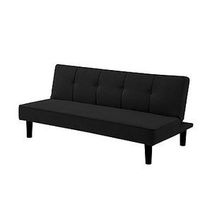 lot 163 image: New  Serta Landon Convertible Futon Sofa Bed - Black