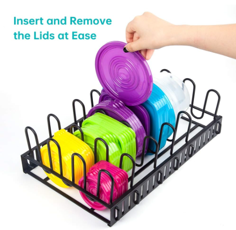 Geekdigs Food Container Organizer and Pot Rack Organizer