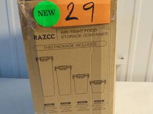 Razcc 25 Piece Air Tight Storage Containers - New
