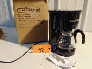 BLACKDECKER 5-Cup Coffeemaker, Black, CM0700BZ