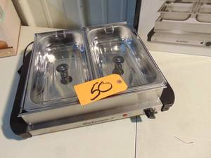 Elite Gourmet 5Qt. Stainless Steel Buffet Server