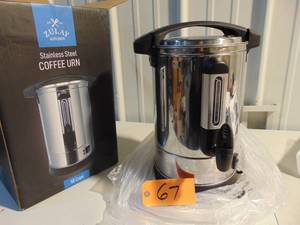 ZULAY PREMIUM 50 CUP COMMERCIAL COFFEE URN STAINLESS STEEL LARGE DISPENSER