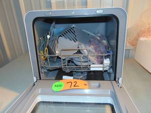 New - Farberware FDW05ASBWHA Complete Portable Countertop Dishwasher with 5-Liter Built-in Water Tank