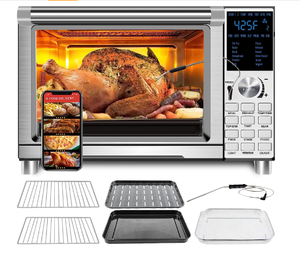 NUWAVE Bravo Air Fryer Toaster Smart Oven, 12-in-1 Countertop Convection, 30-QT XL Capacity