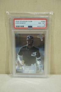 lot 21 image: 2020 Stadium Club Luis Robert #289 Rookie Baseball Card - PSA 8