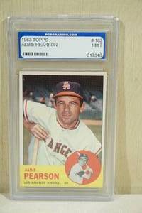 lot 29 image: 1963 Topps Albie Pearson #182 Baseball Card - PGS 7